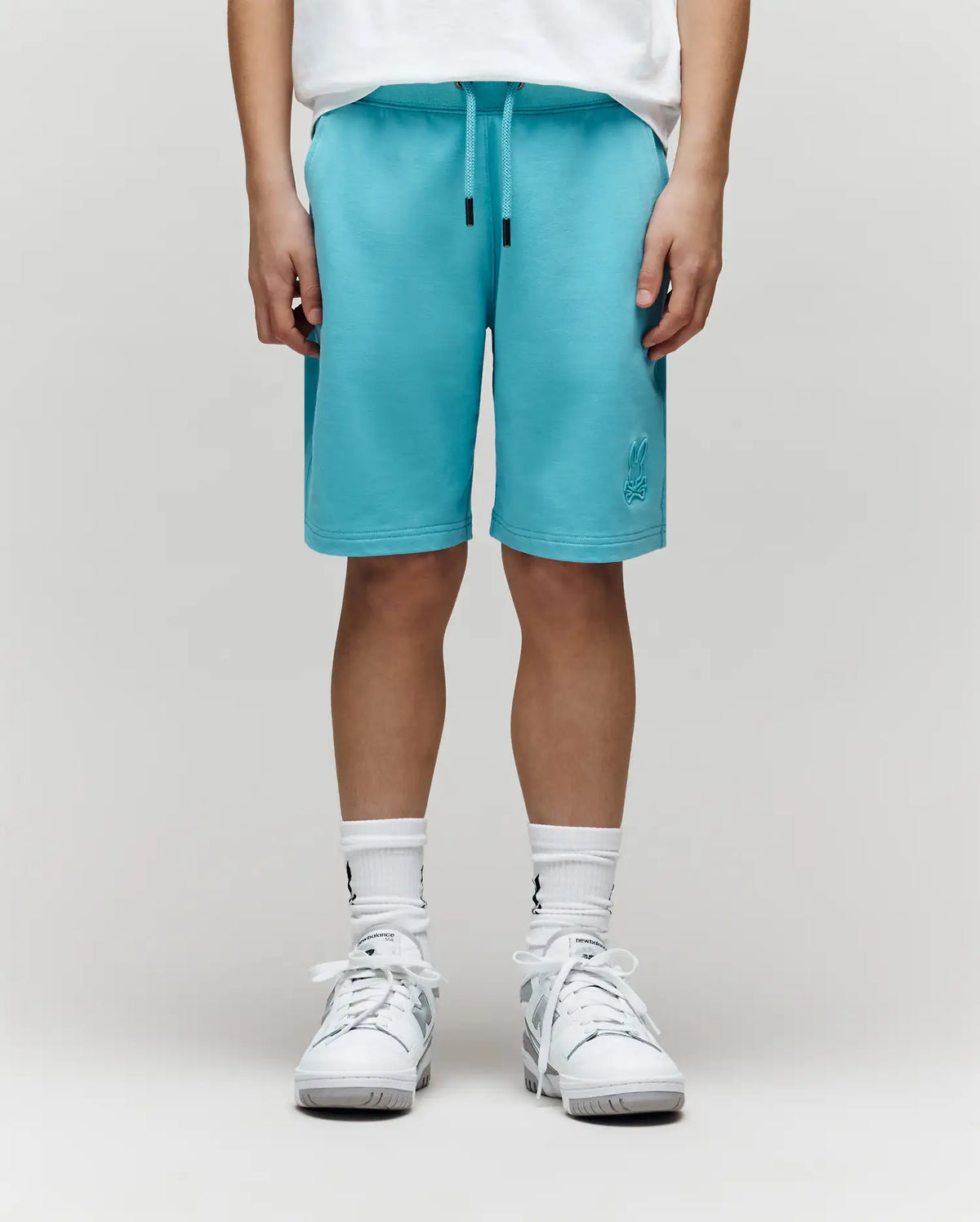 Premium KIDS LEVANZO EMBROIDERED MICRO FRENCH TERRY SWEATSHORT 3 12- 7 14 - B0R578F200