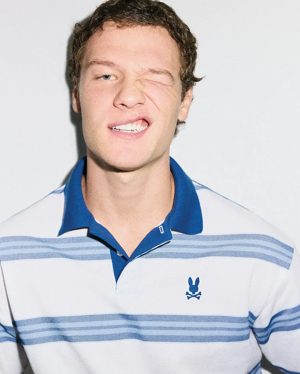 Premium MENS DREW STRIPED PIQUE POLO
