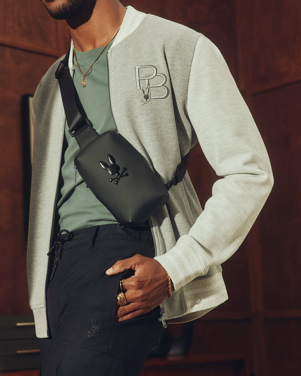 Premium MENS RUBBERIZED CROSSBODY - B6A635F200