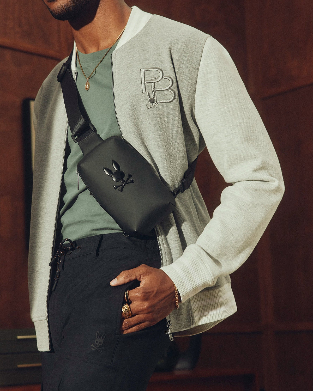 Premium MENS RUBBERIZED CROSSBODY - B6A635F200