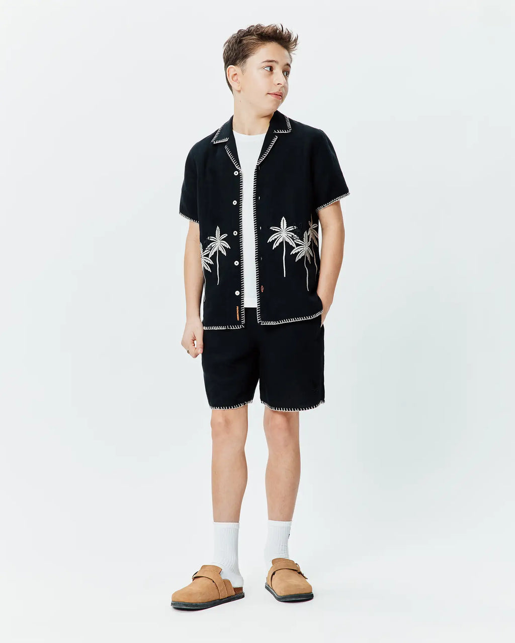 Premium KIDS BRAD LINEN SHORT 4- 8 14