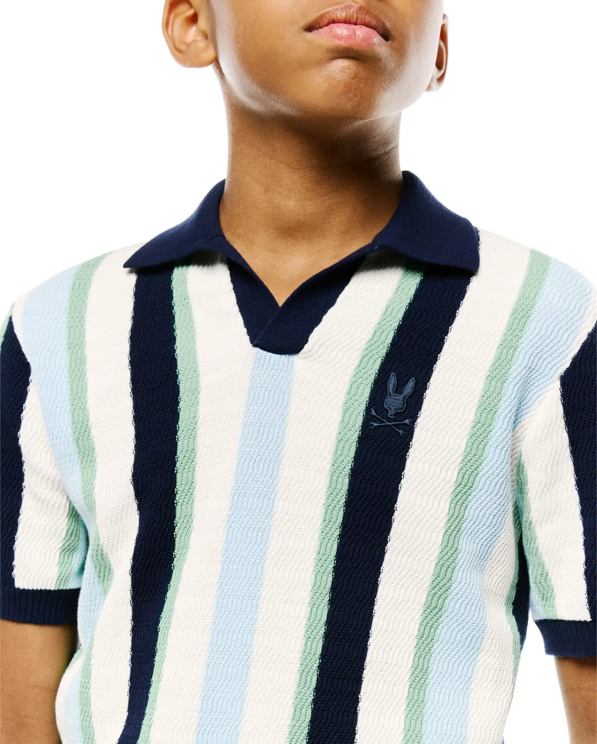 Premium KIDS WREN STRIPE KNIT POLO