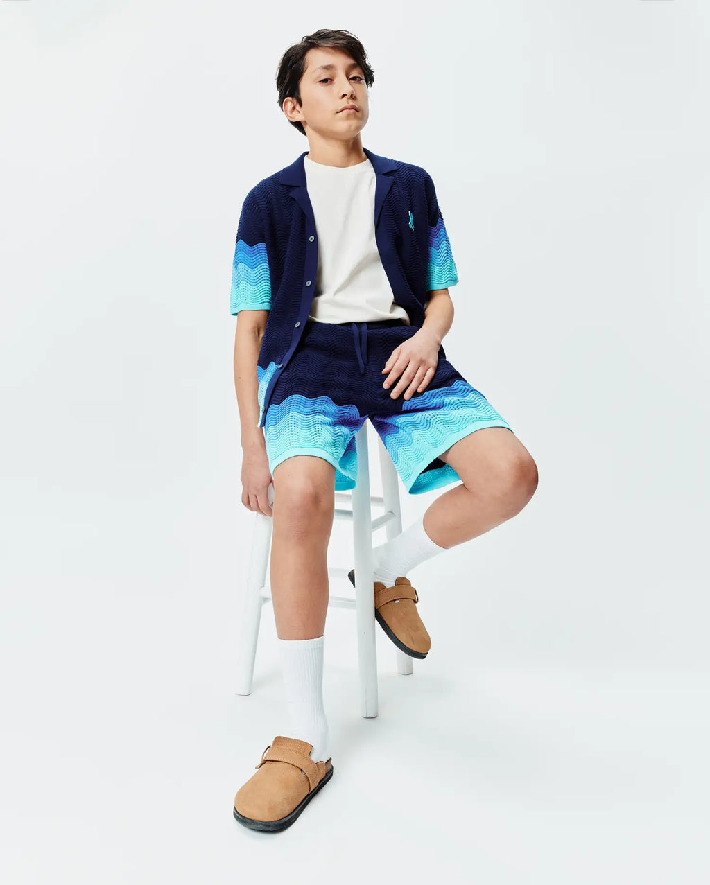 Premium KIDS HOLDEN OVERSIZED KNIT SHIRT