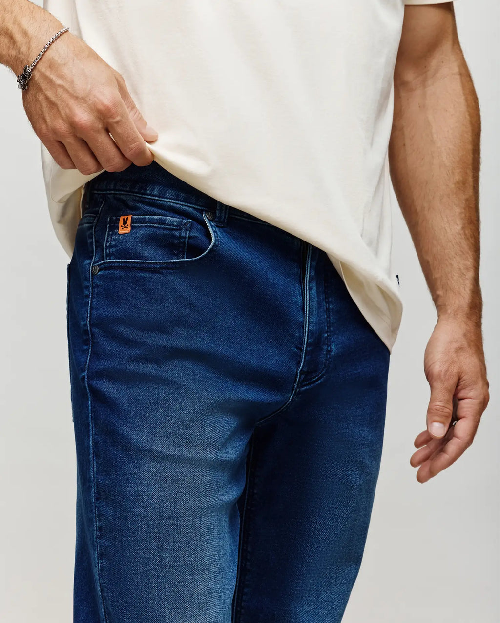 Premium MENS ACE KNIT STRAIGHT LEG DENIM PANT 32 L