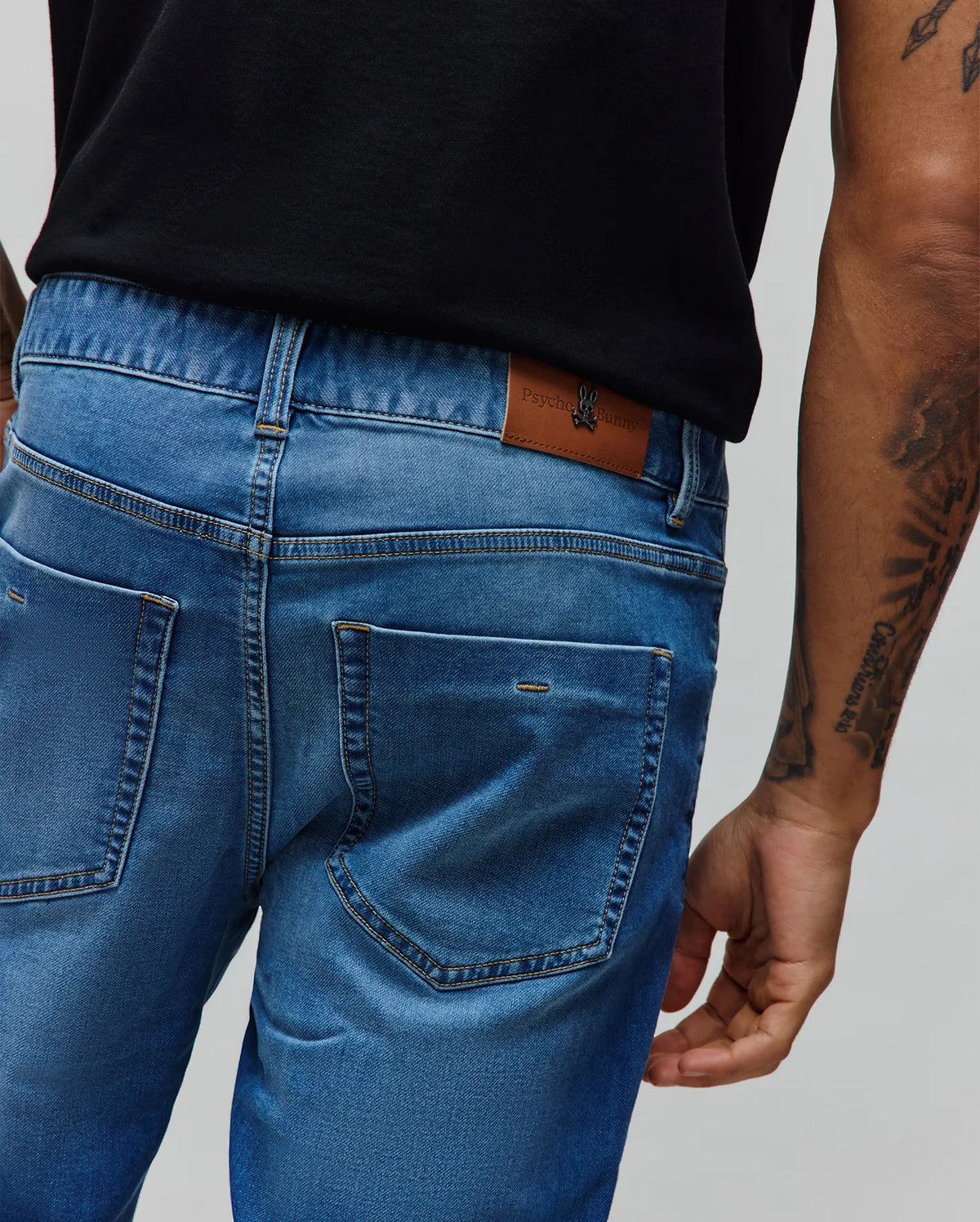 Premium MENS ACE KNIT STRAIGHT LEG DENIM PANT 32 L