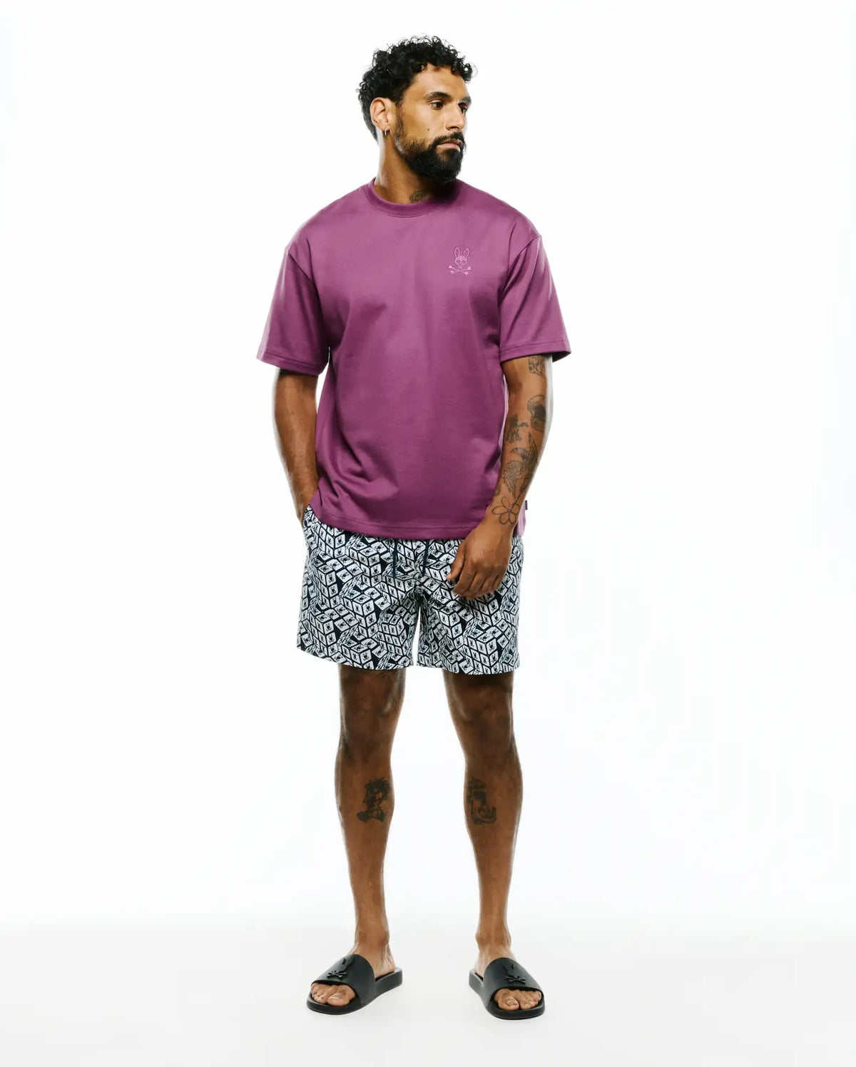 Premium MENS EDDY GRAPHIC SWIM TRUNKS