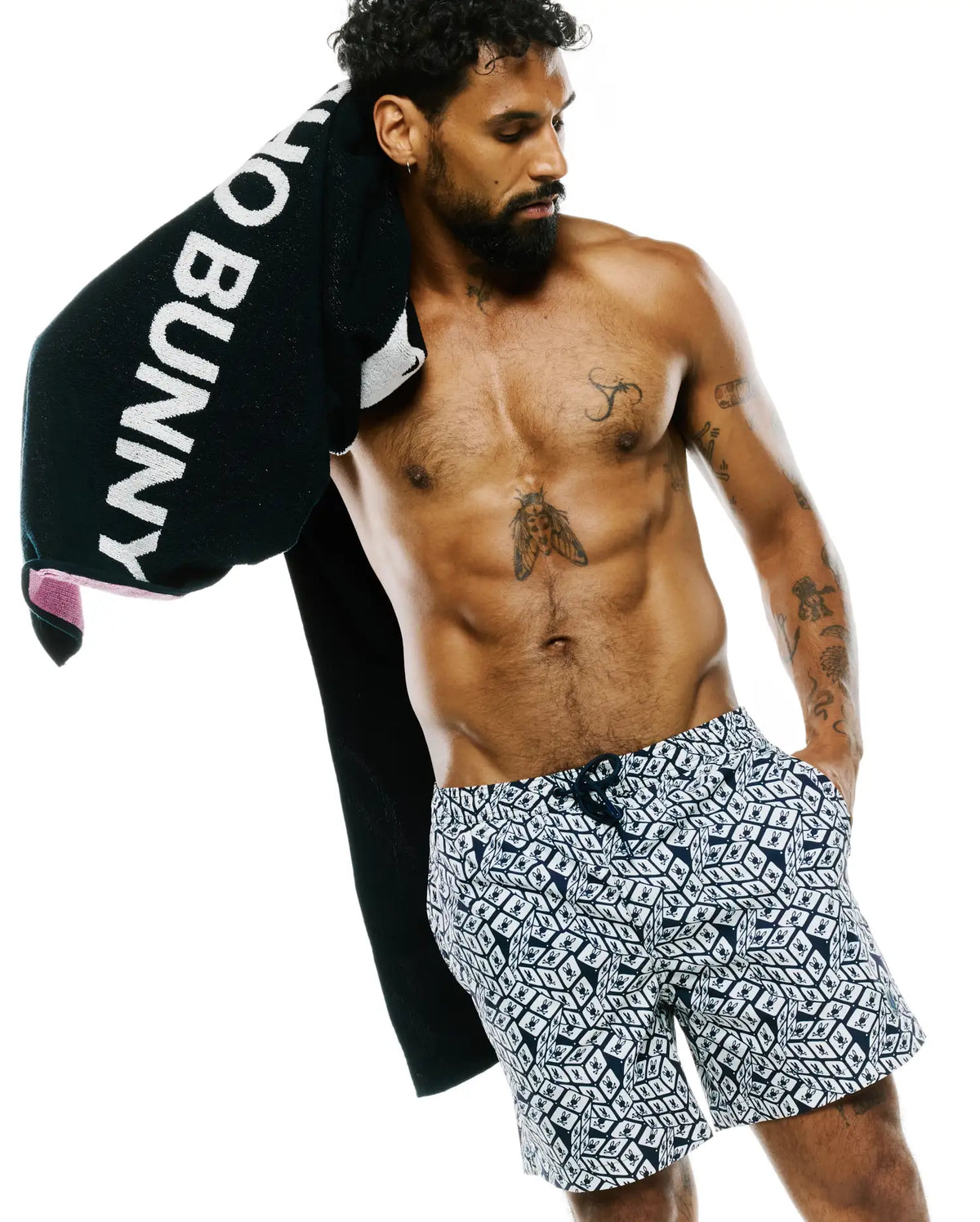 Premium MENS EDDY GRAPHIC SWIM TRUNKS