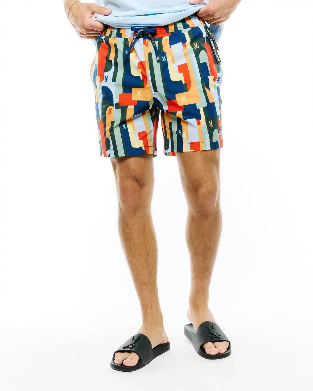 Premium MENS WES ALL-OVER PRINT SWIM TRUNKS
