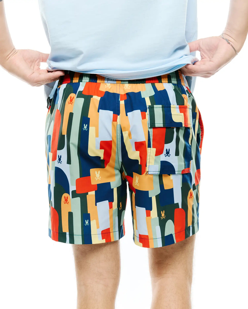 Premium MENS WES ALL-OVER PRINT SWIM TRUNKS