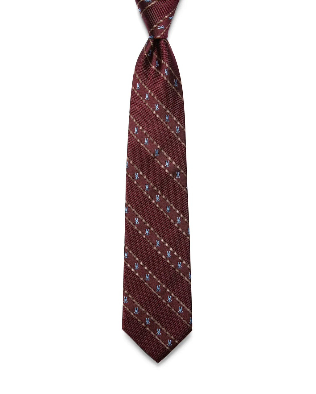 Premium MENS BUNNY STRIPE SILK TIE