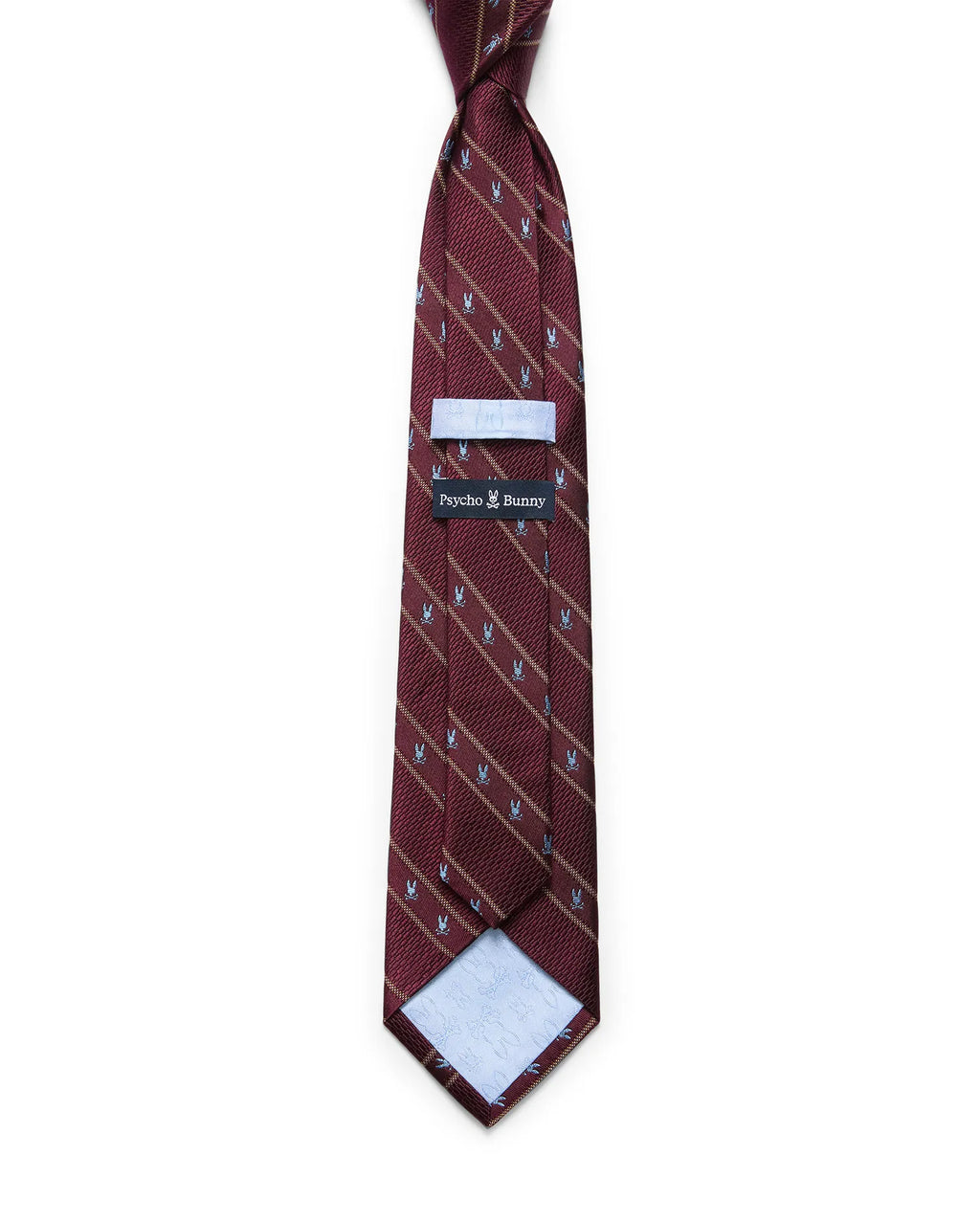 Premium MENS BUNNY STRIPE SILK TIE