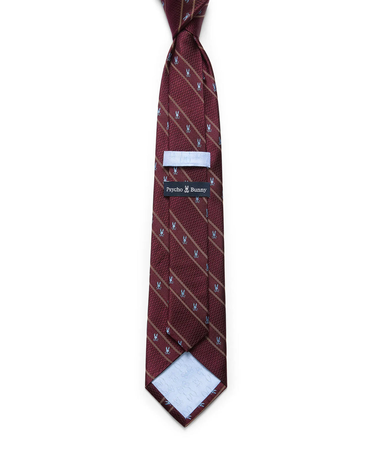 Premium MENS BUNNY STRIPE SILK TIE