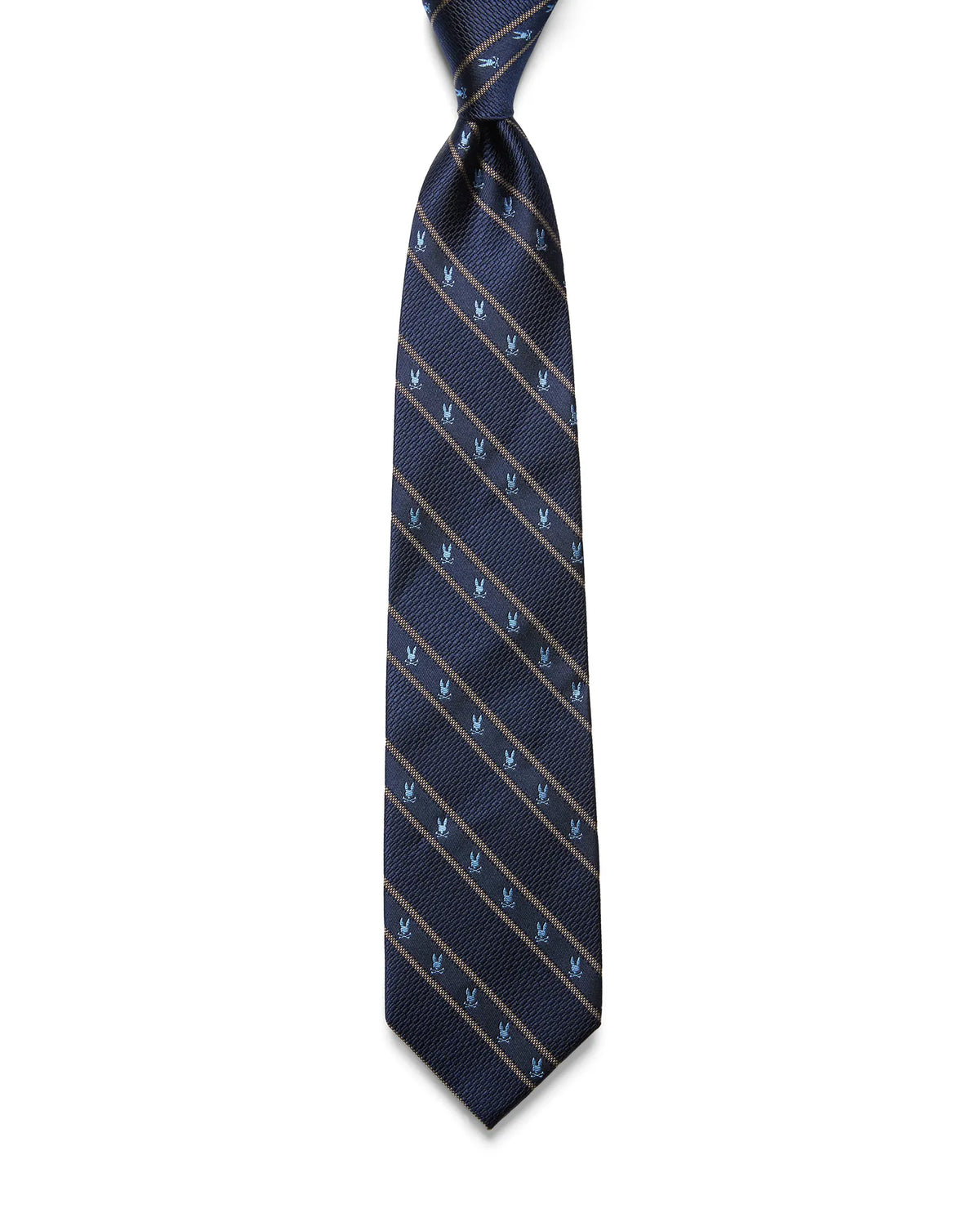 Premium MENS BUNNY STRIPE SILK TIE