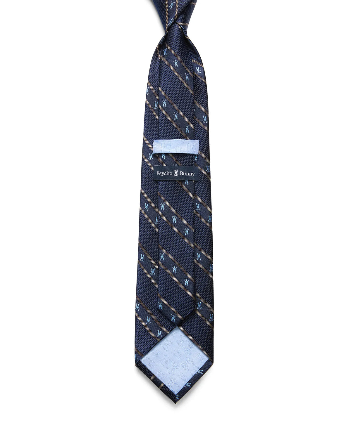 Premium MENS BUNNY STRIPE SILK TIE