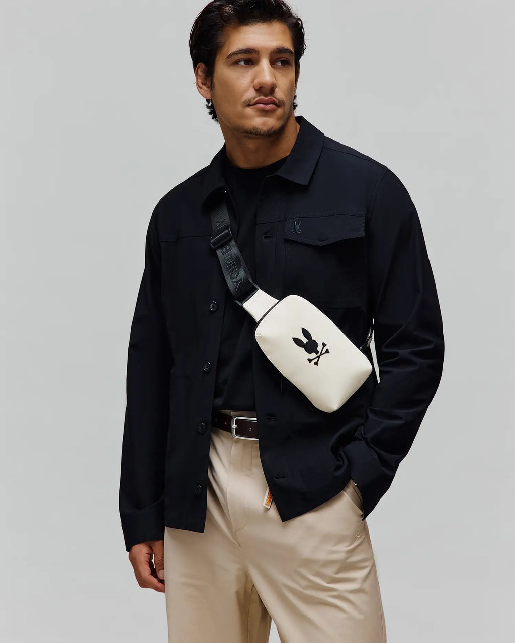 Premium MENS RUBBERIZED CROSSBODY
