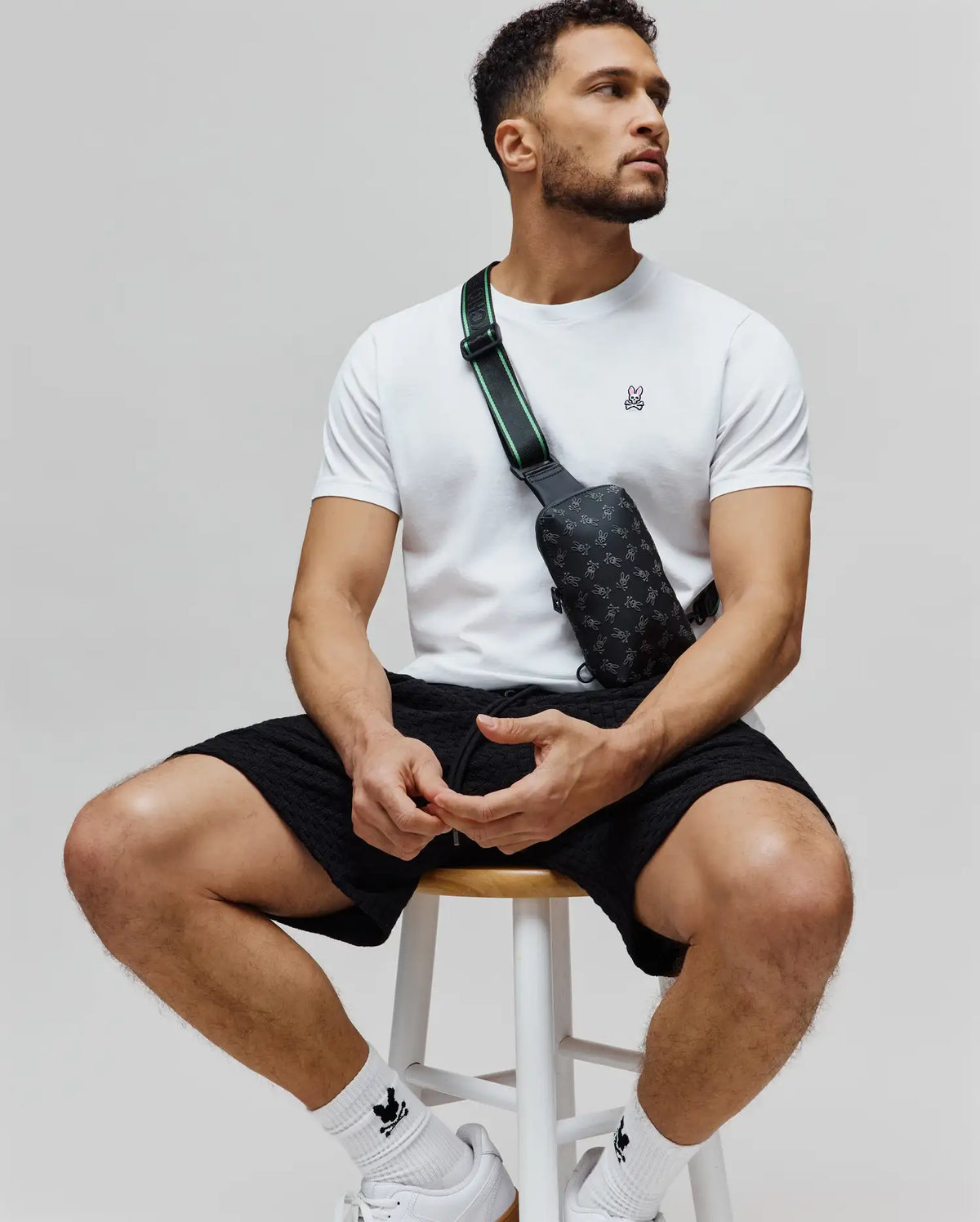 Premium MENS RUBBERIZED CROSSBODY