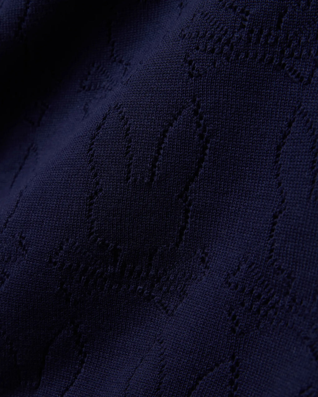 Premium MENS HAROLD POINTELLE ALL OVER BUNNY KNIT POLO