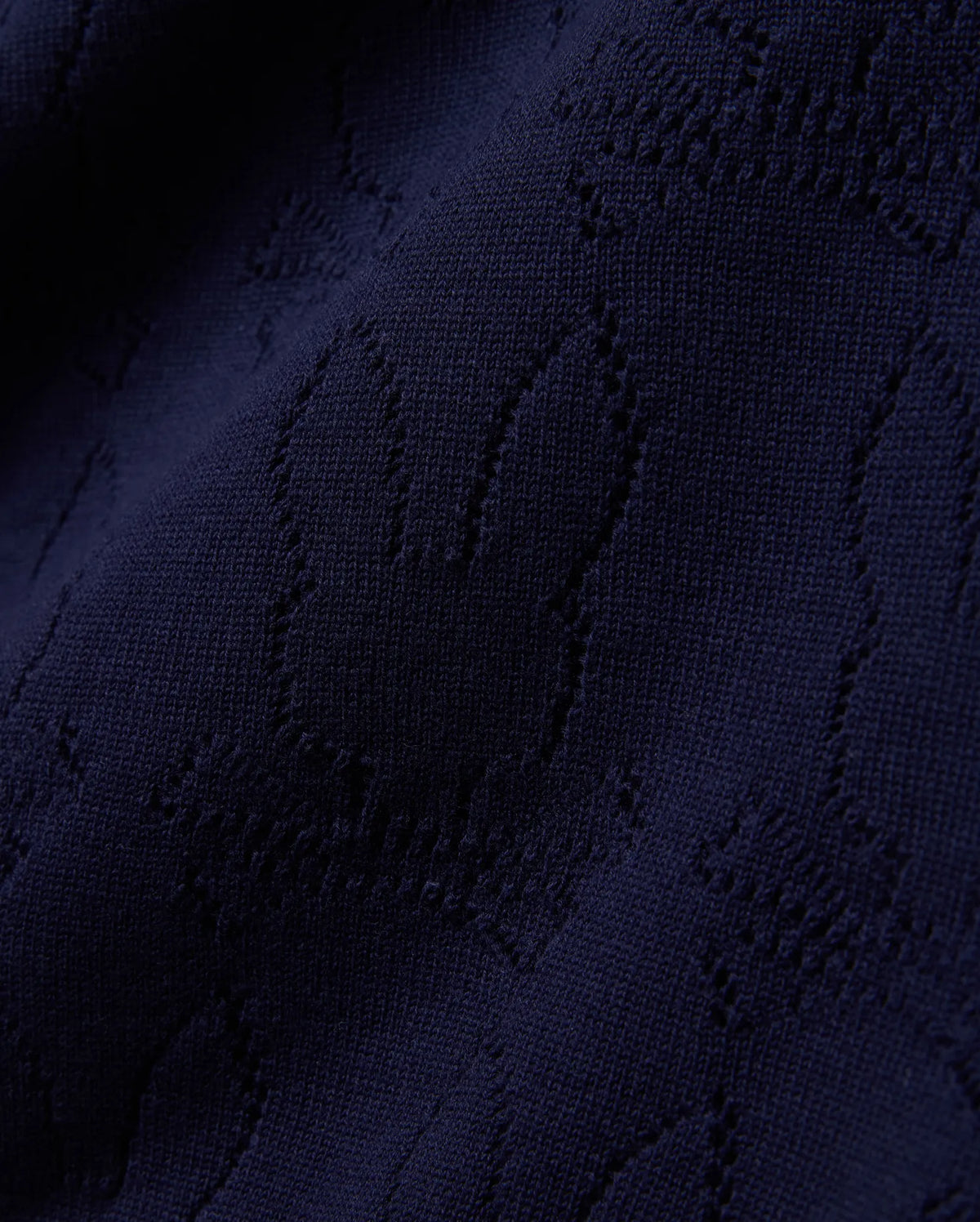 Premium MENS HAROLD POINTELLE ALL OVER BUNNY KNIT POLO