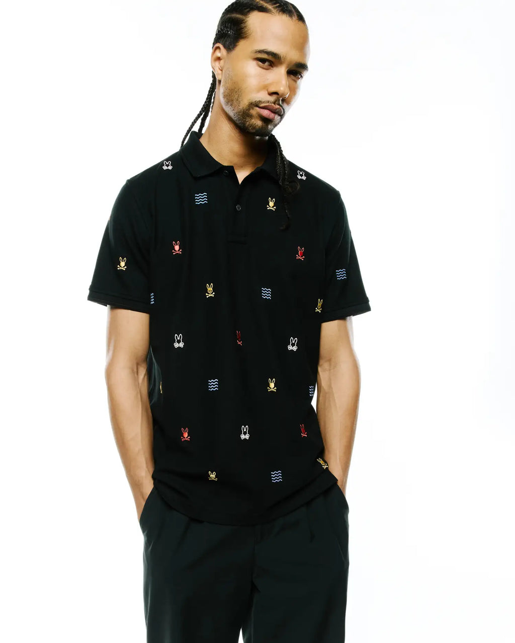 Premium MENS COLIN ALL-OVER PIQUE POLO