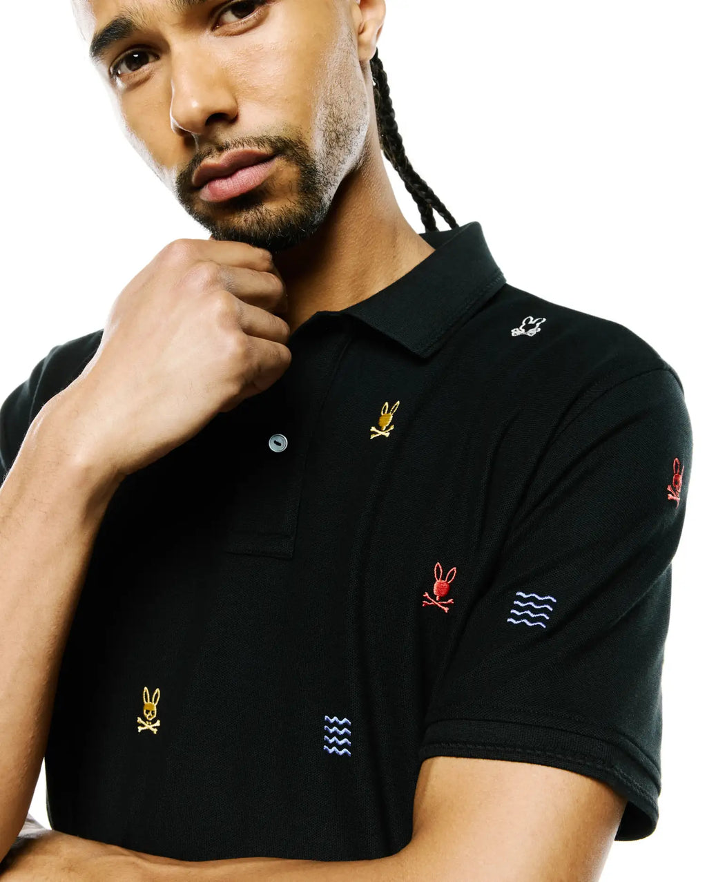 Premium MENS COLIN ALL-OVER PIQUE POLO