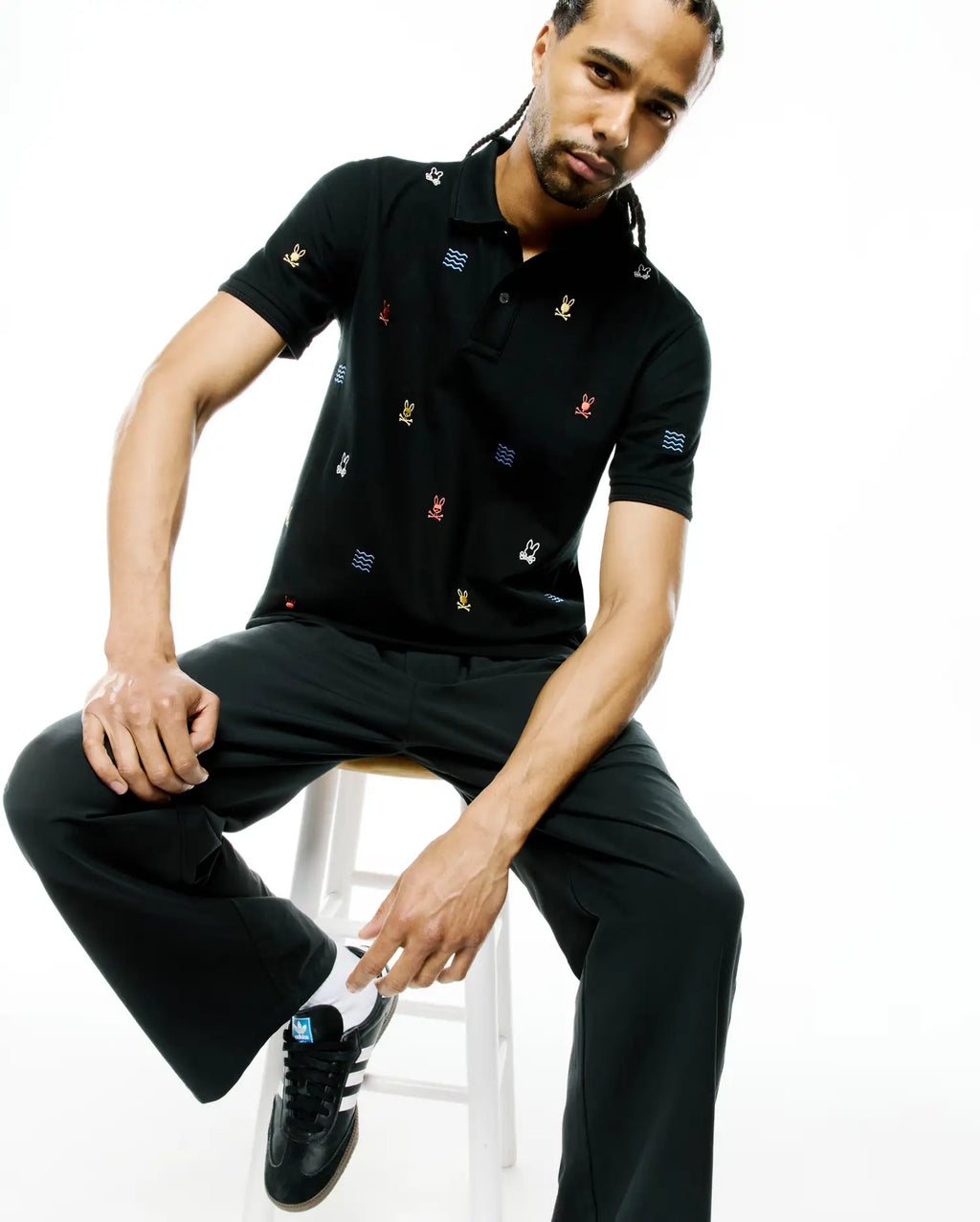 Premium MENS COLIN ALL-OVER PIQUE POLO