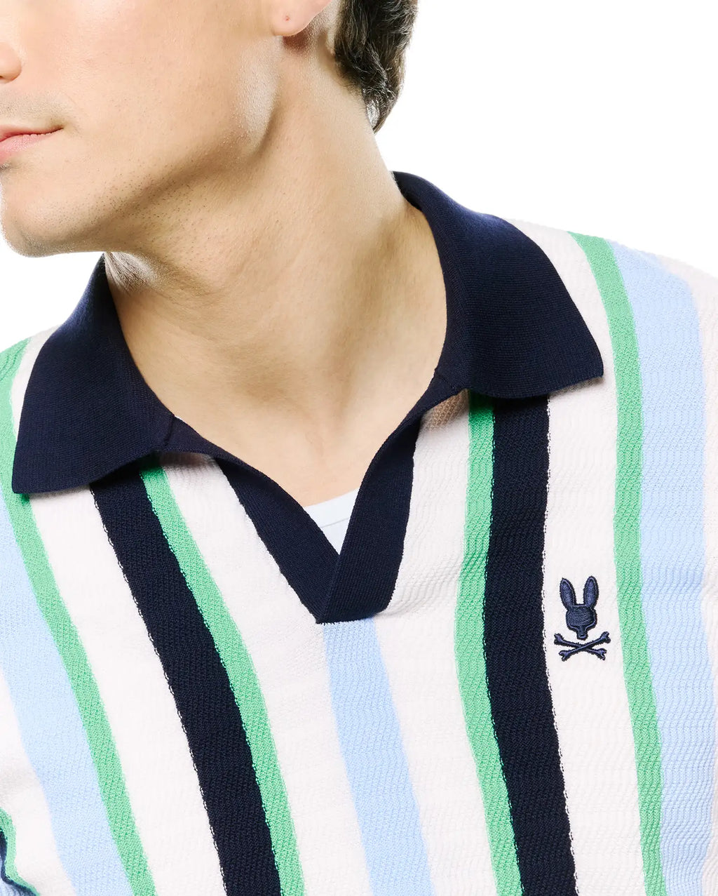 Premium MENS WREN STRIPED KNIT POLO