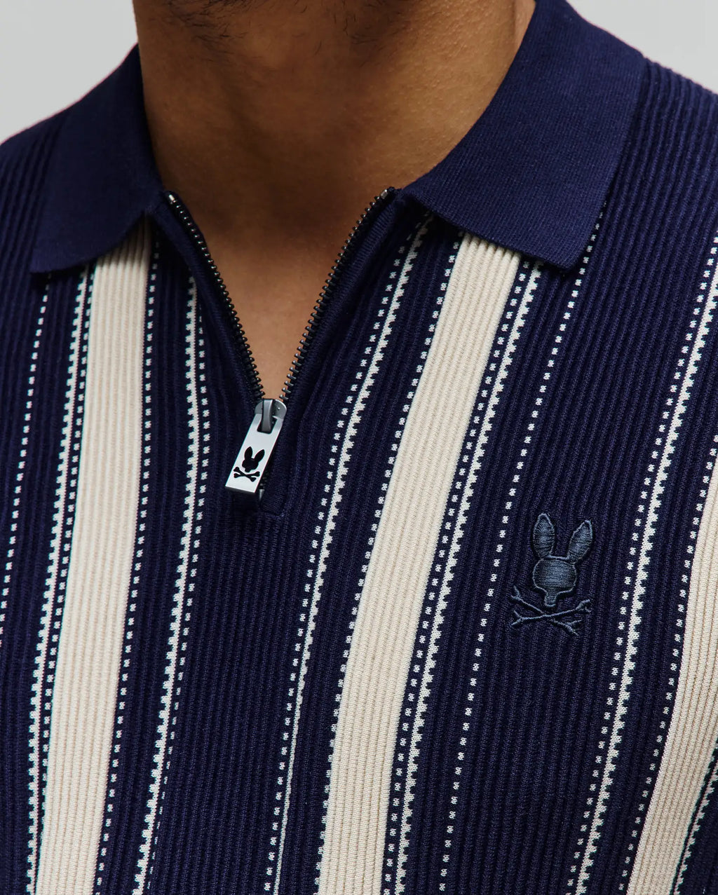 Premium MENS CLIFF KNIT ZIP POLO