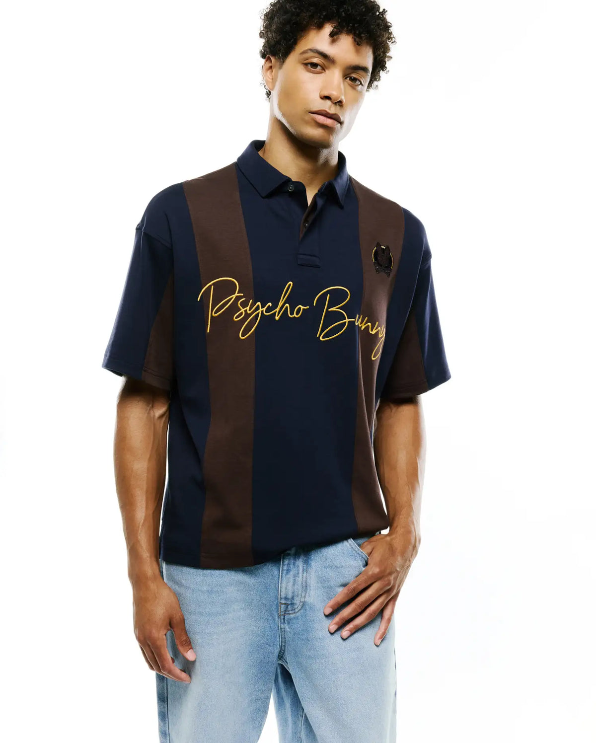 Premium MENS CHAD OVERSIZED STRIPED POLO