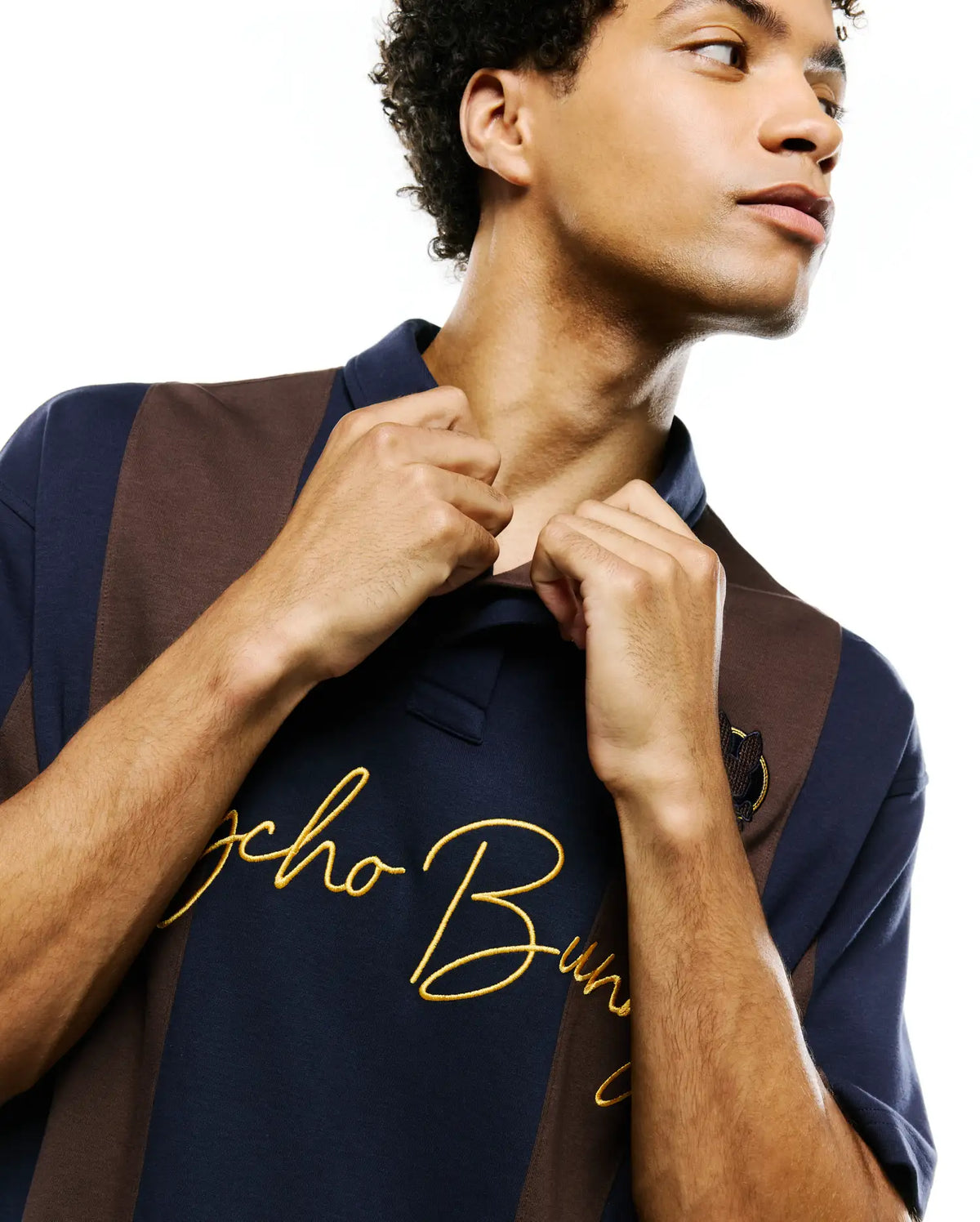 Premium MENS CHAD OVERSIZED STRIPED POLO