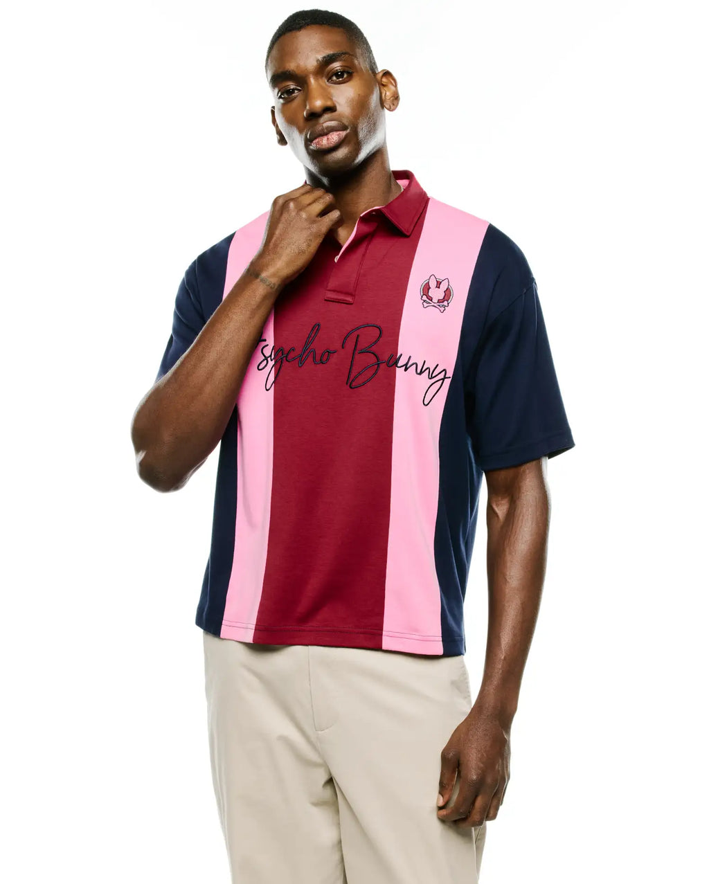 Premium MENS CHAD OVERSIZED STRIPED POLO