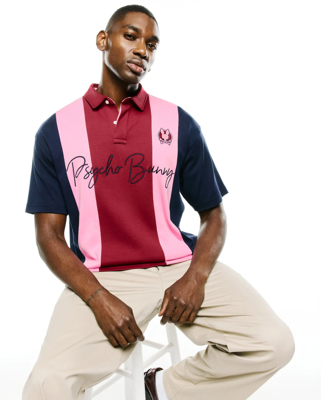 Premium MENS CHAD OVERSIZED STRIPED POLO