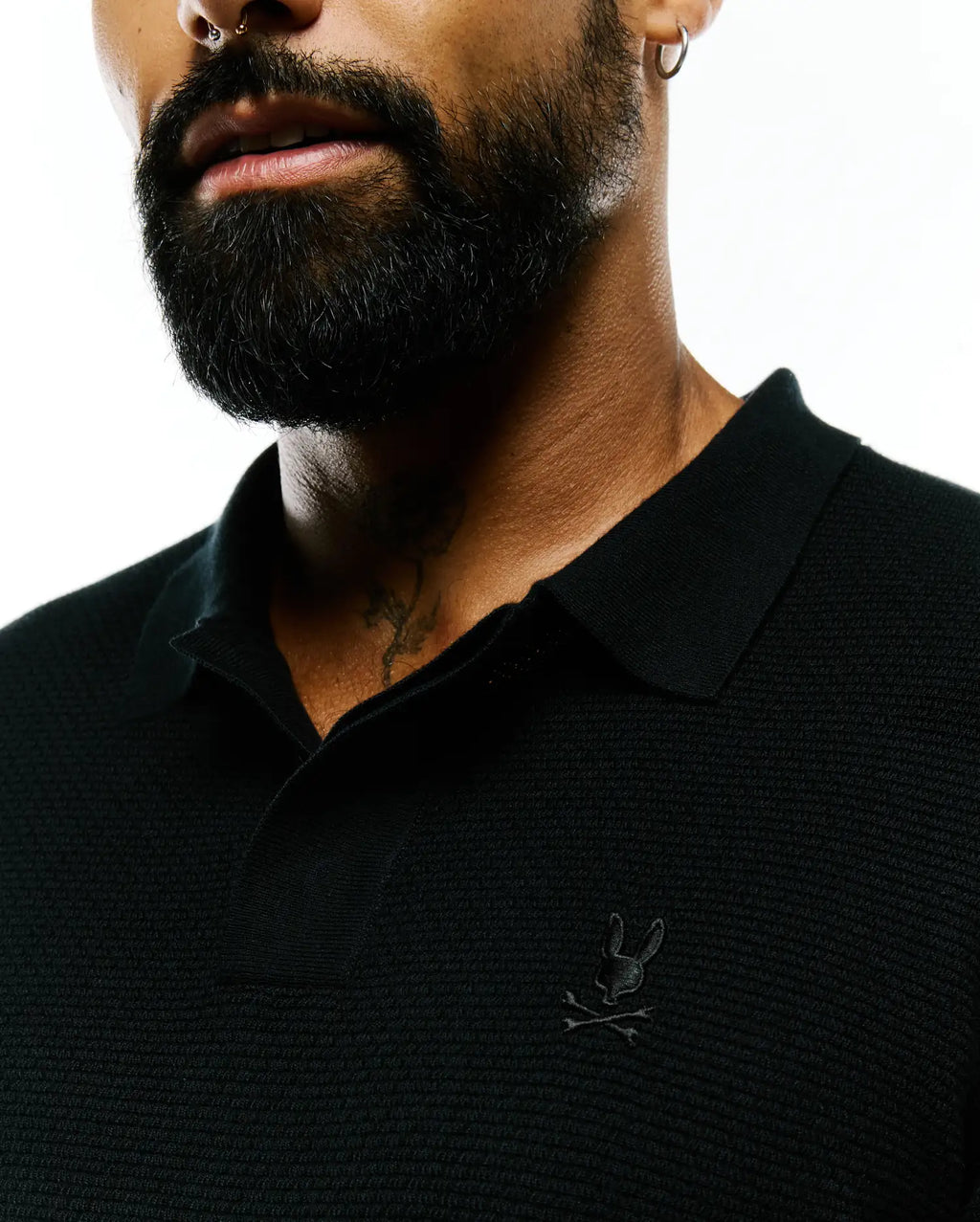 Premium MENS LEROY LONG SLEEVE KNIT POLO