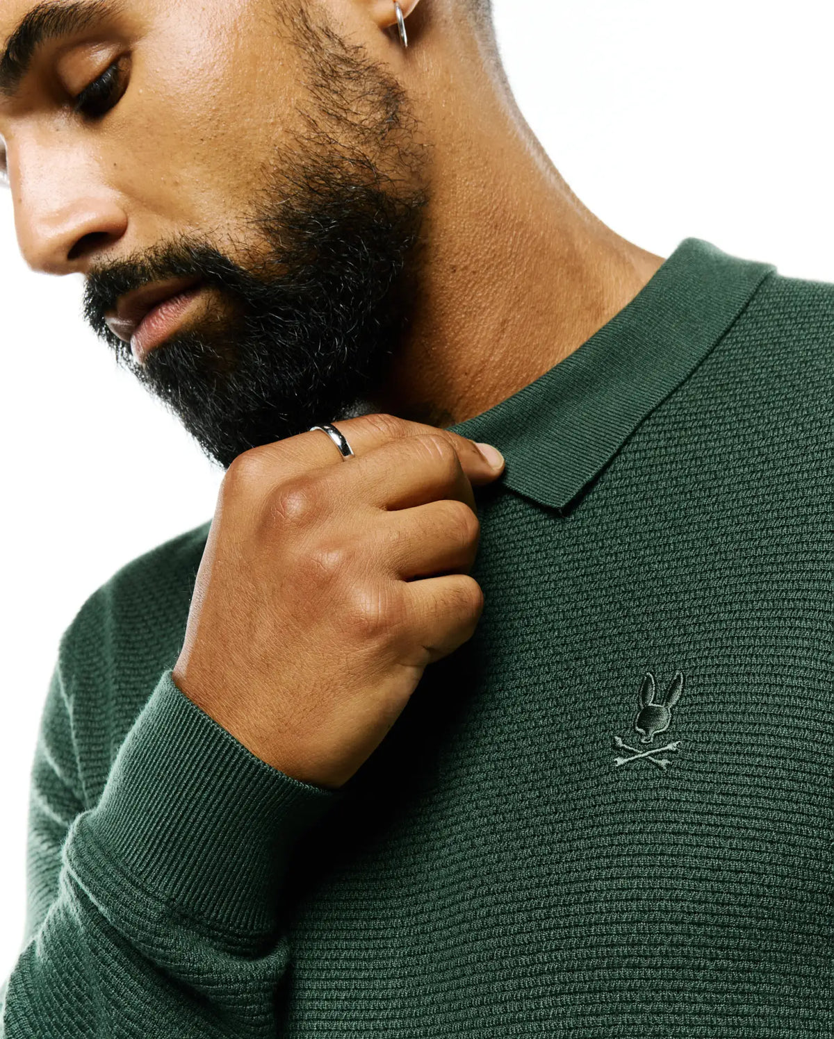 Premium MENS LEROY LONG SLEEVE KNIT POLO