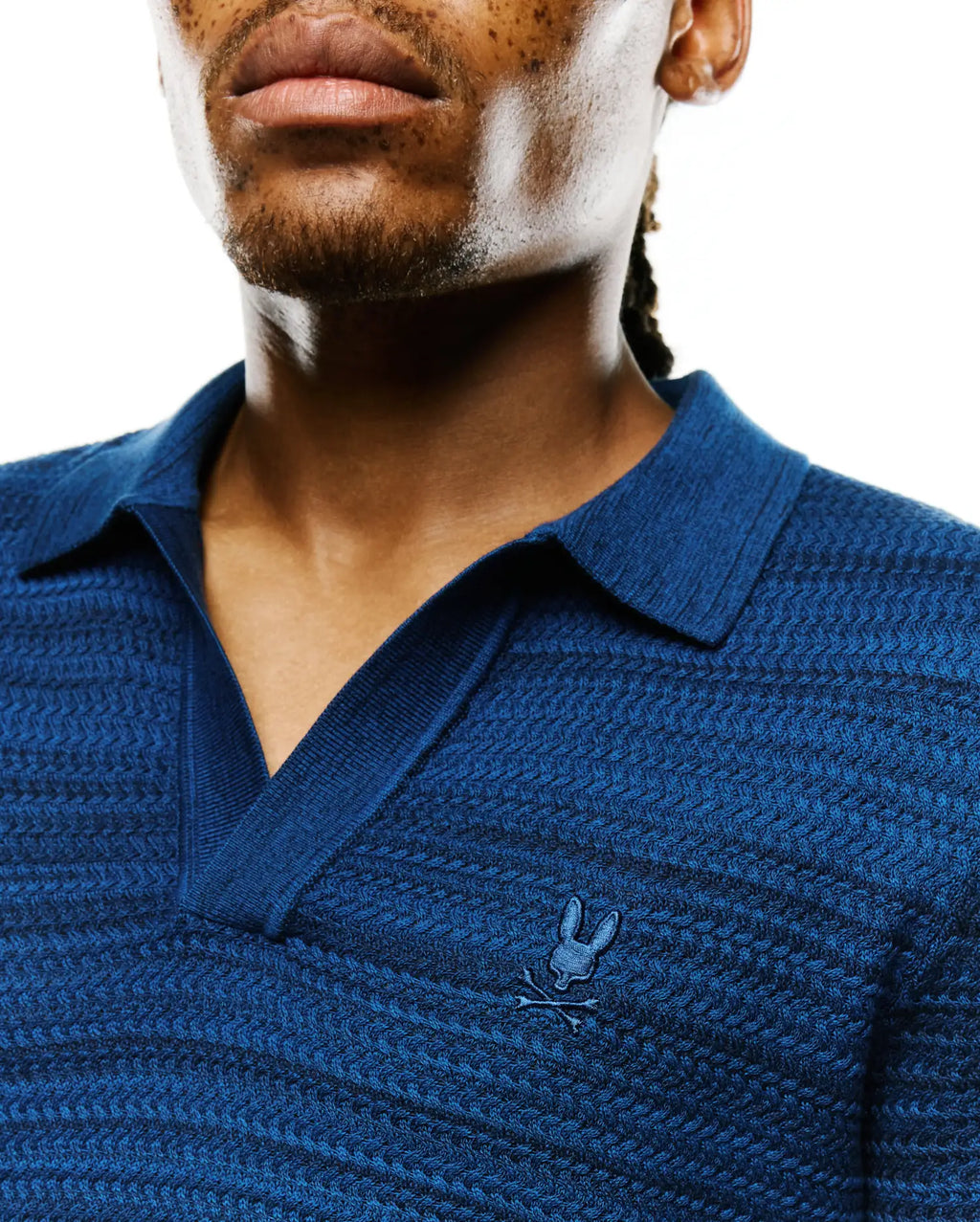 Premium MENS DEVON BRAIDED KNIT POLO