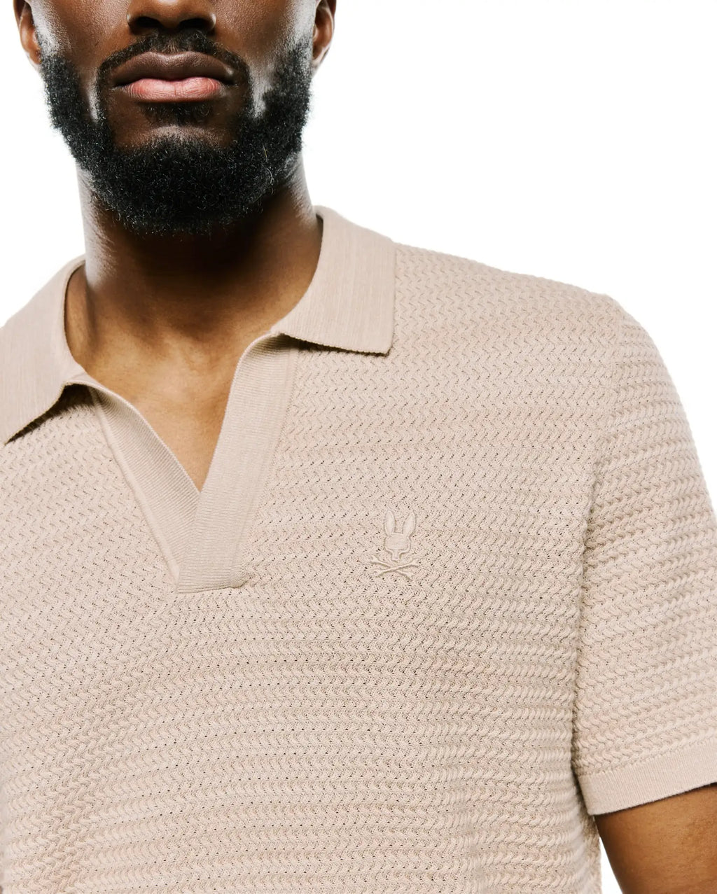 Premium MENS DEVON BRAIDED KNIT POLO