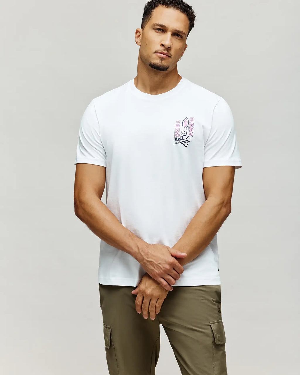Premium MENS SKULL BUNNY GRAPHIC TEE