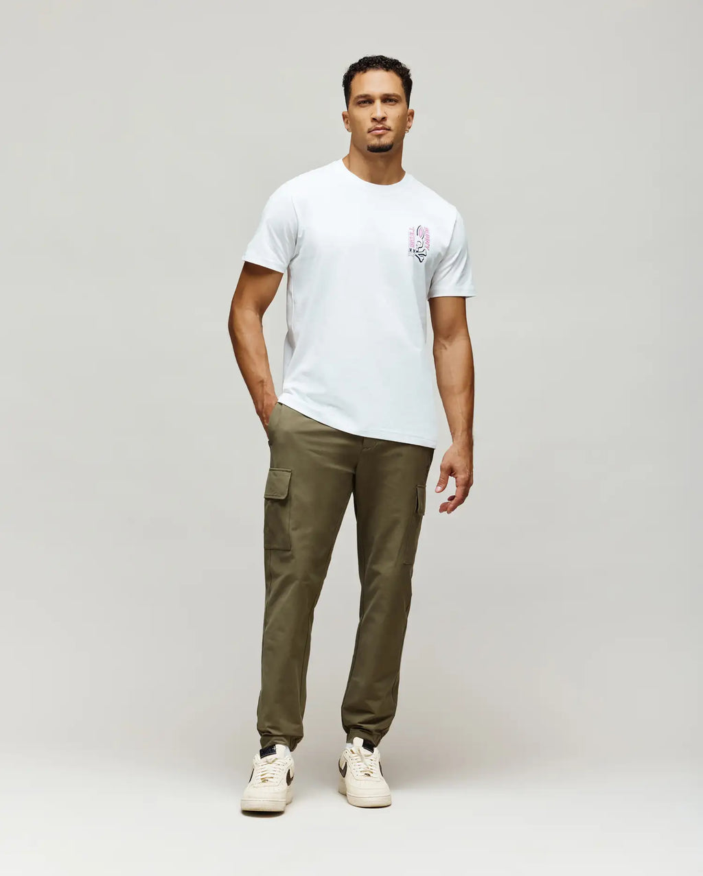 Premium MENS SKULL BUNNY GRAPHIC TEE
