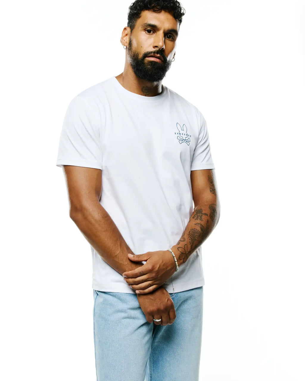 Premium MENS PIERS PIMA COTTON BACK GRAPHIC TEE