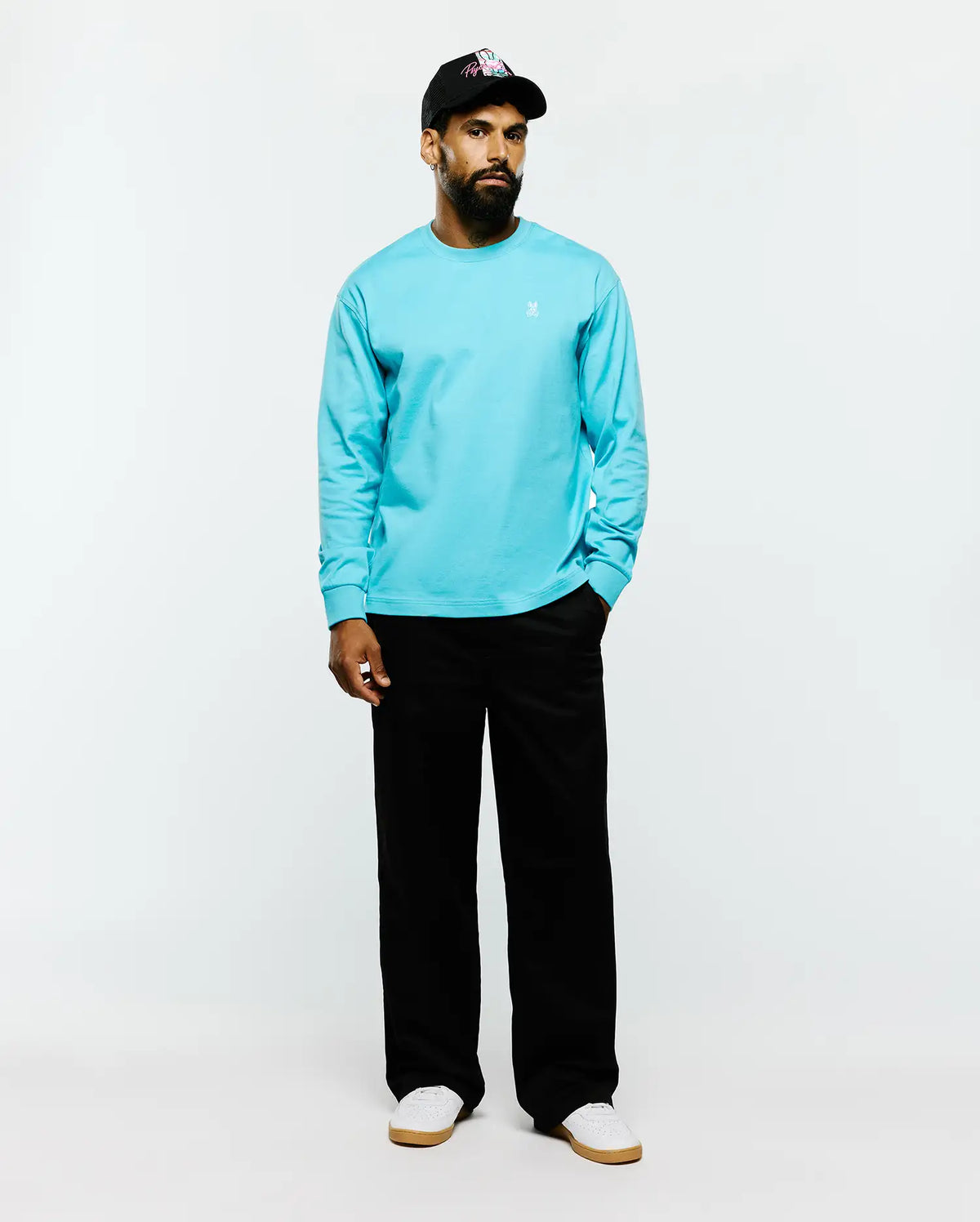 Premium MENS NORMAN LONG SLEEVE OVERSIZED FIT TEE