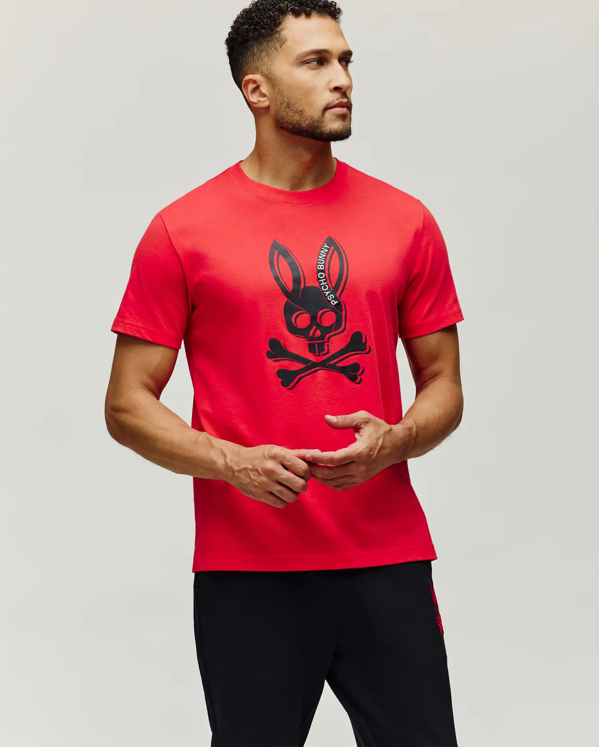 Premium MENS SERGE EMBROIDERED BUNNY GRAPHIC TEE