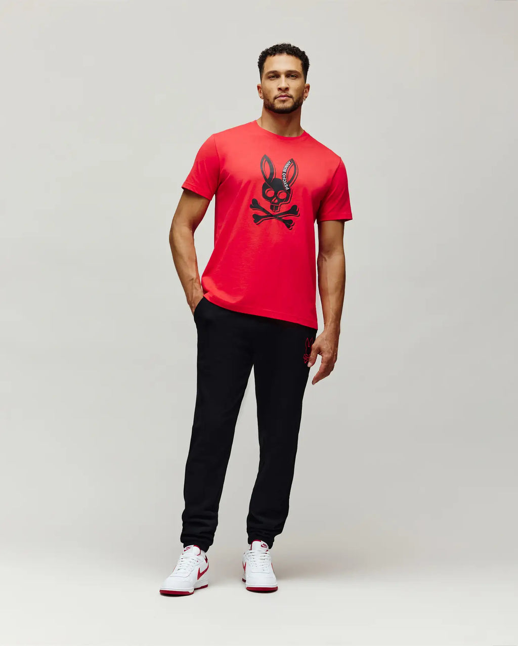 Premium MENS SERGE EMBROIDERED BUNNY GRAPHIC TEE