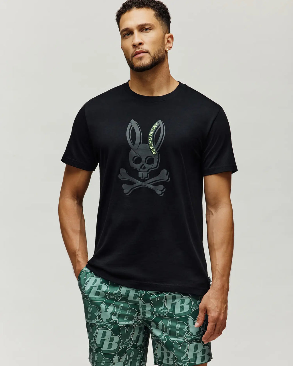 Premium MENS SERGE EMBROIDERED BUNNY GRAPHIC TEE
