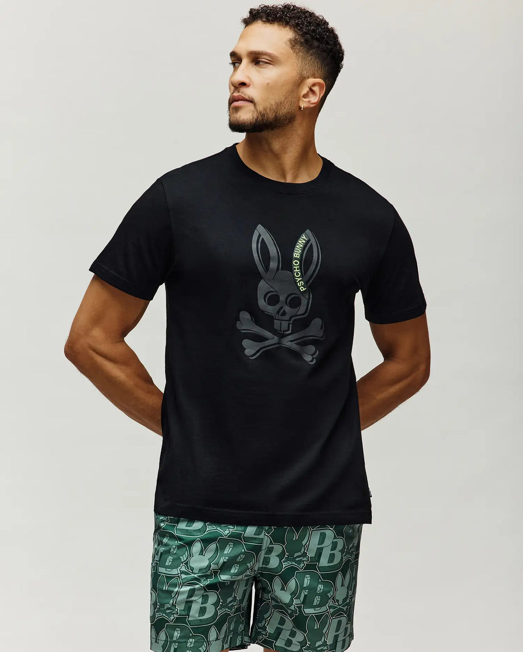 Premium MENS SERGE EMBROIDERED BUNNY GRAPHIC TEE