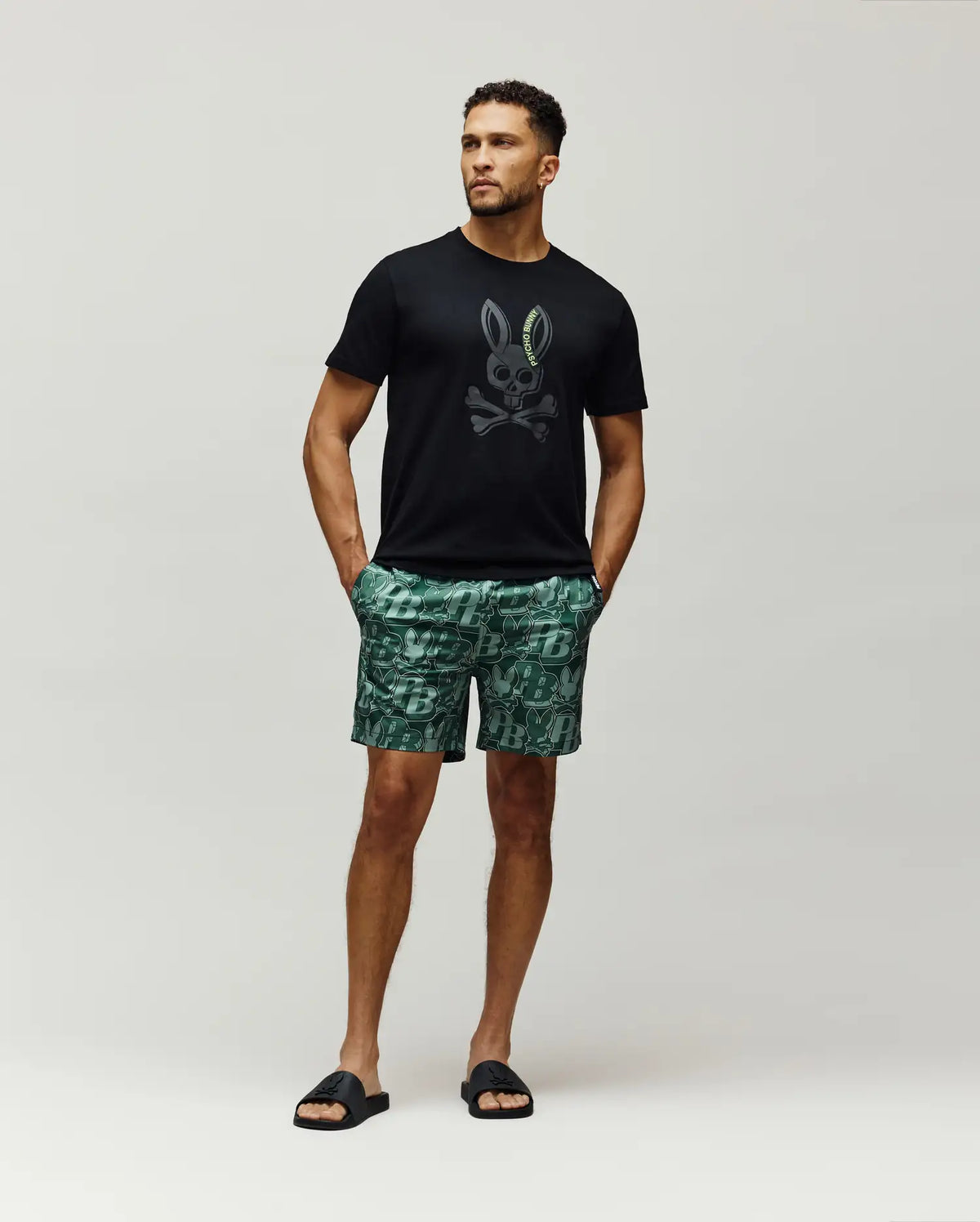 Premium MENS SERGE EMBROIDERED BUNNY GRAPHIC TEE