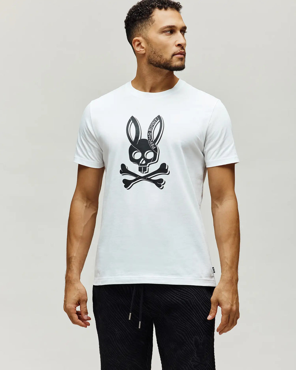 Premium MENS SERGE EMBROIDERED BUNNY GRAPHIC TEE