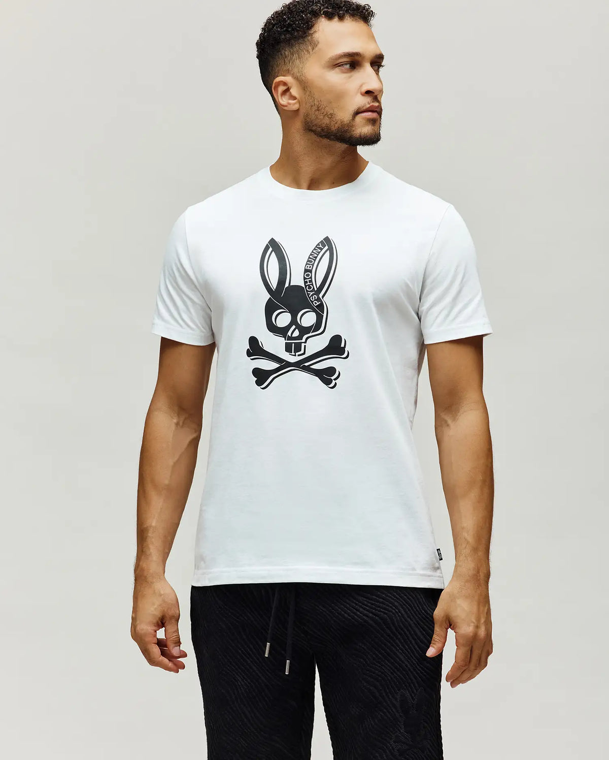 Premium MENS SERGE EMBROIDERED BUNNY GRAPHIC TEE