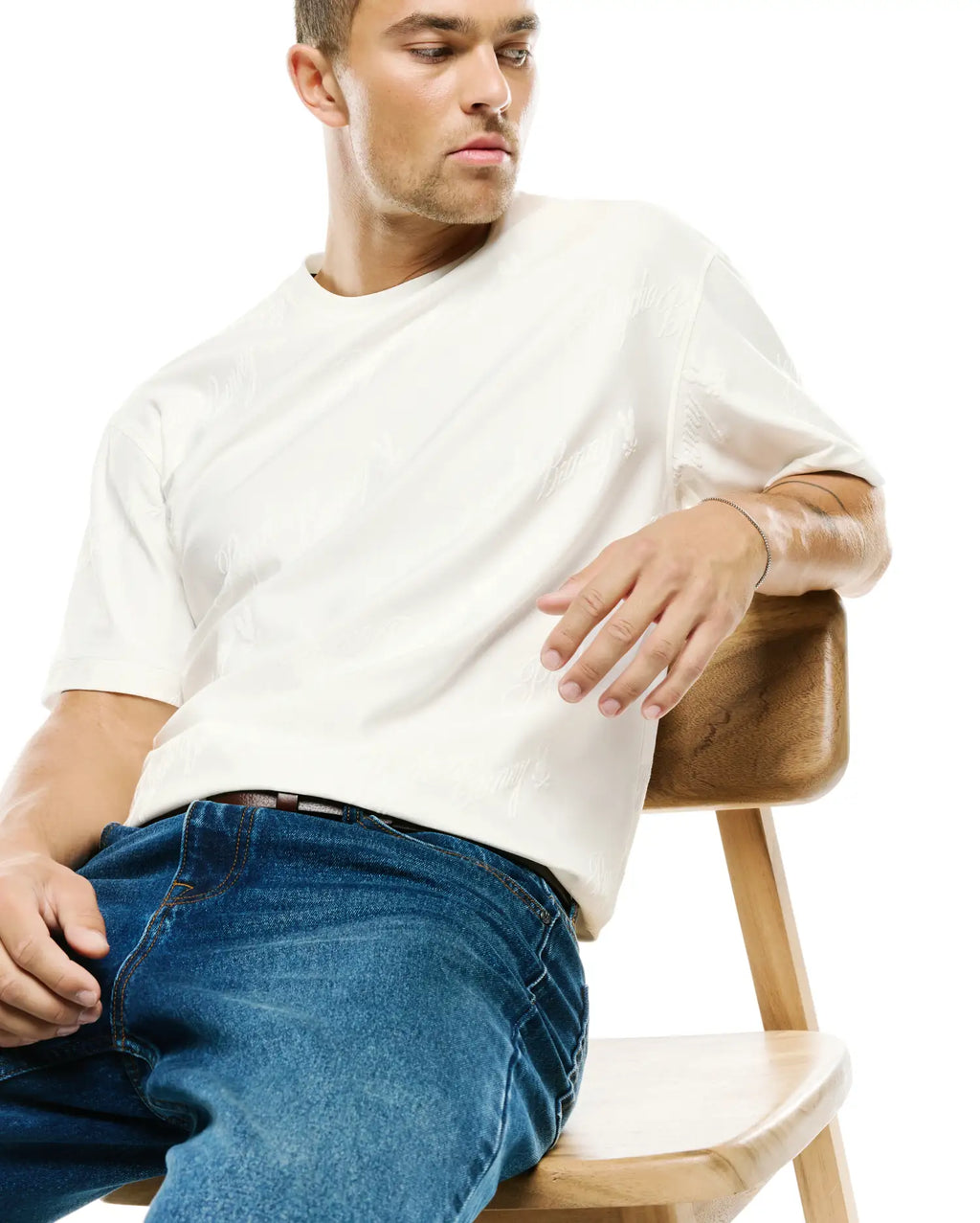 Premium MENS LENNY RELAXED JACQUARD TEE