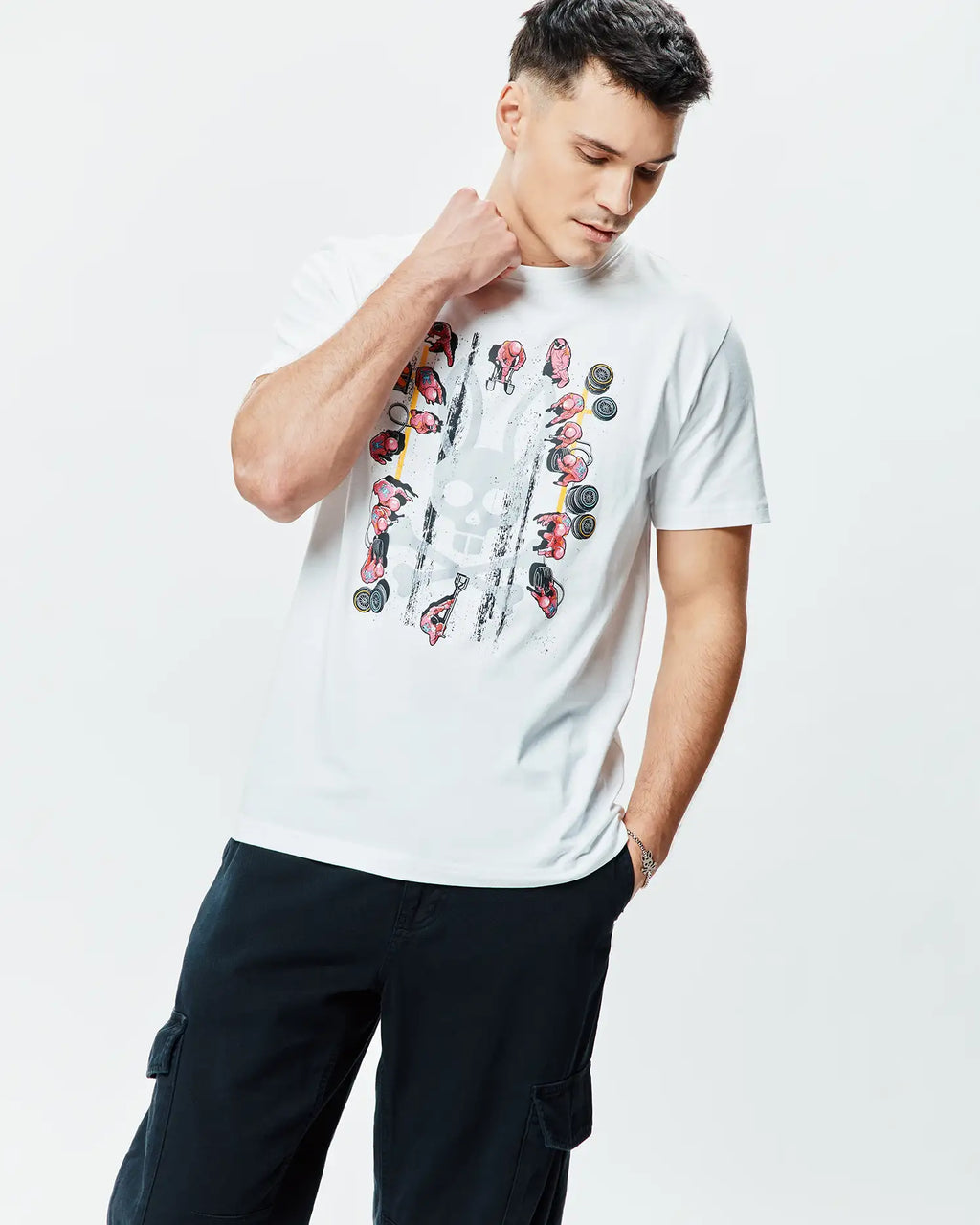Premium MENS RACE BUNNY GRAPHIC TEE