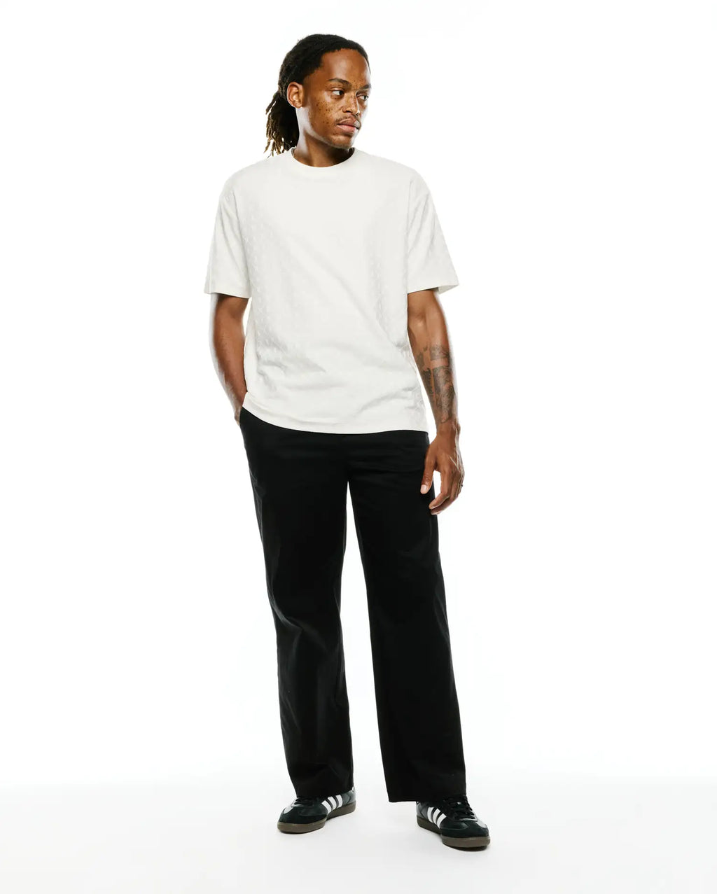 Premium MENS GARRY JACQUARD OVERSIZED-FIT TEE