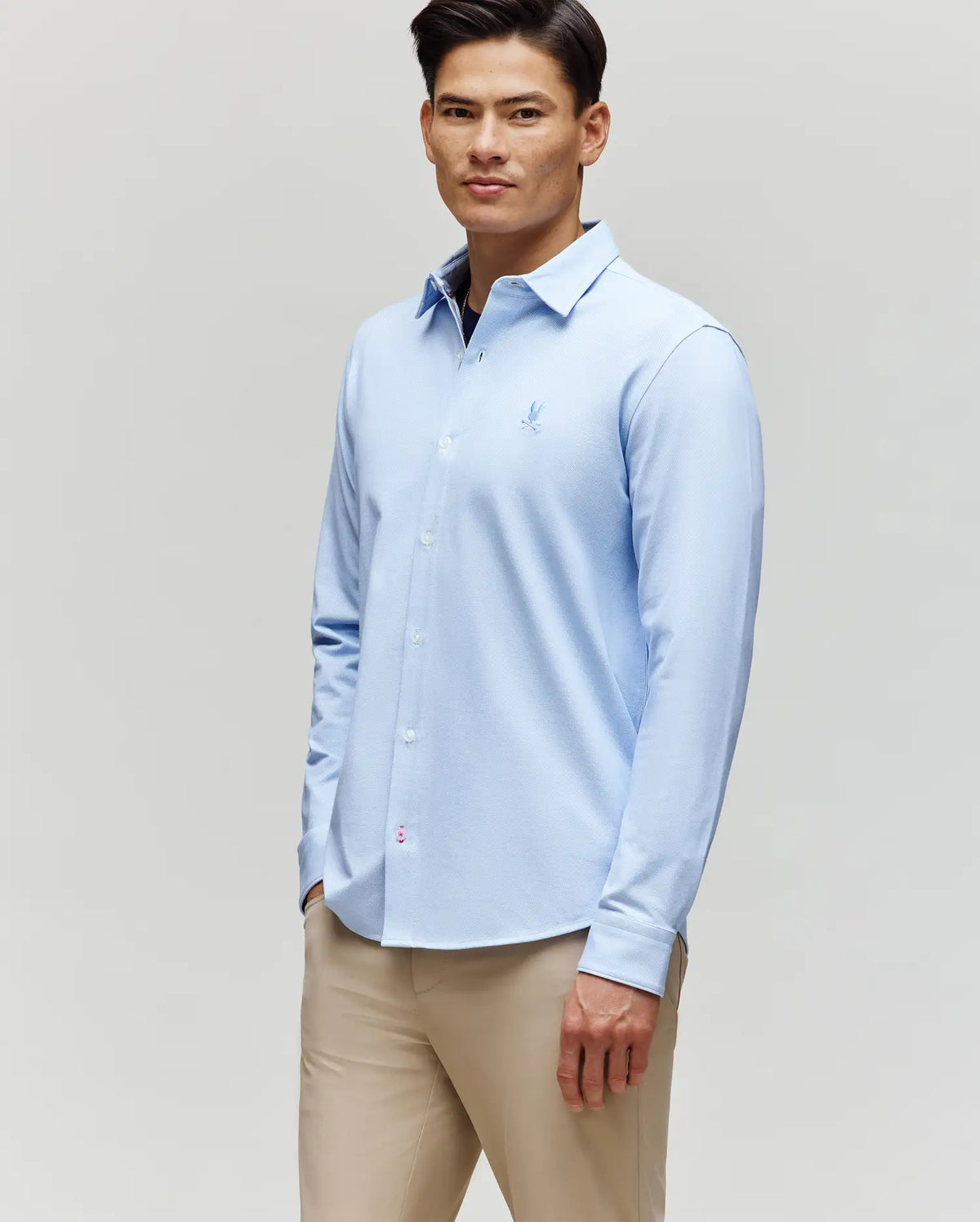 Premium MENS JIM JERSEY STRIPED KNIT SHIRT